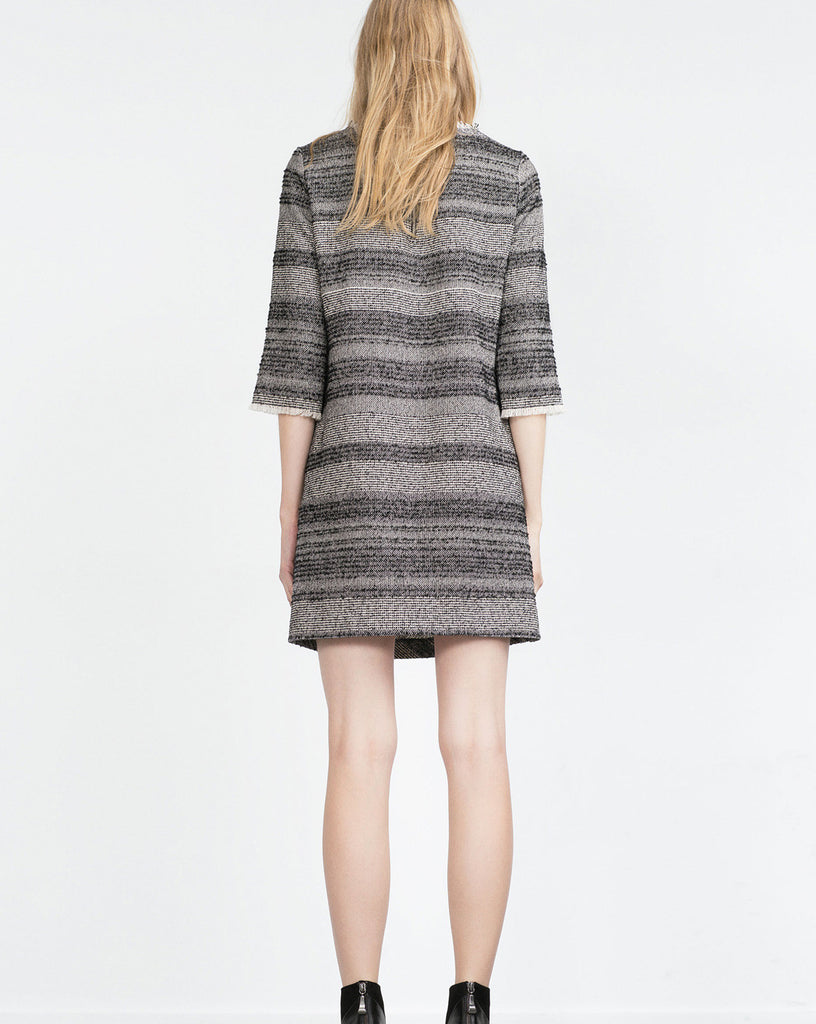 Laced-paneled bandage dress